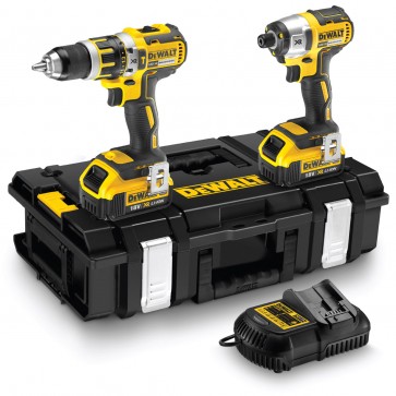 DEWALT DCK266P2 BRUSHLESS 18V COMBI DRILL & IMPACT DRIVER INC 2X 5AH BATTS