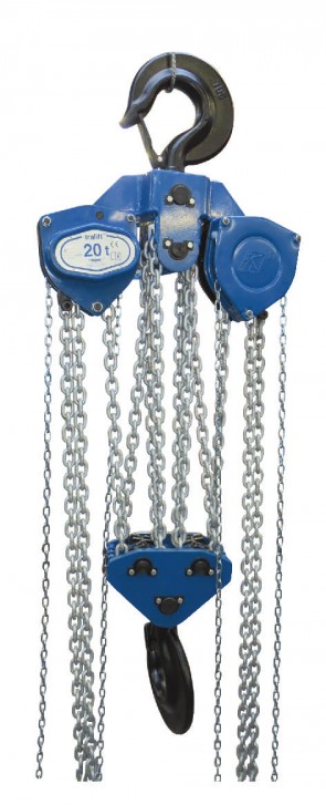 20T Tralift Chain Hoist with 6m Black Chain