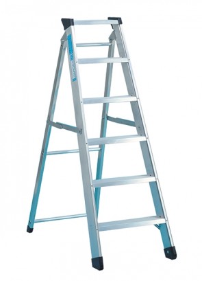 Zarges Class 1 Industrial Swingback Step 1 x 6 Stepladder