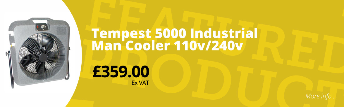 Tempest 5000 industrial man cooler 110v/240v £359.00 ex VAT
